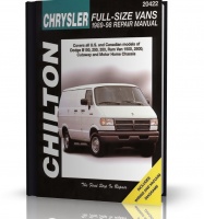 PLYMOUTH VANS & CHRYSLER FULL-SIZE VANS DODGE (1989-1998) instrukcja naprawy i obsługi Chilton